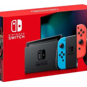 Nintendo Switch Neon Blue And Neon Red Joycon. Color Rojo