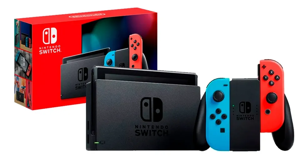 Nintendo Switch Neon Blue And Neon Red Joycon. Color Rojo - Image 4
